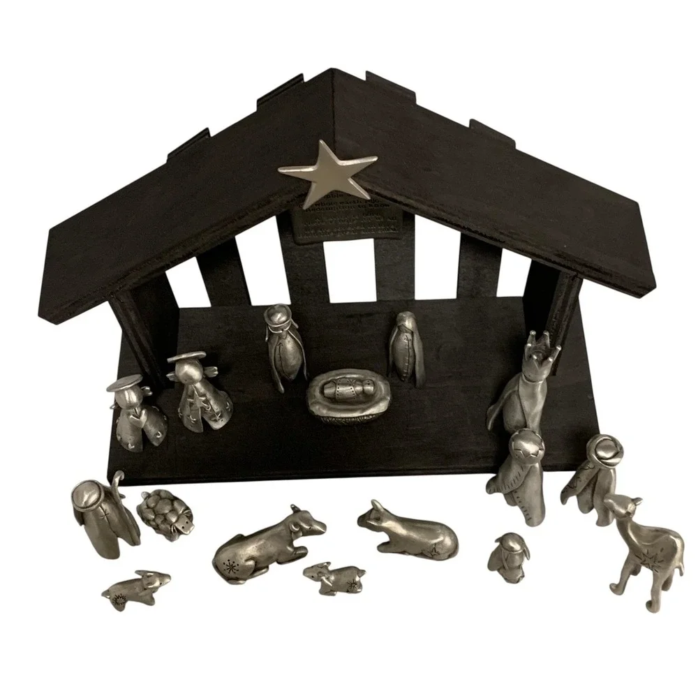 Lisa Leonard Nativity Collection – Core Set + 4‎ Add-Ons – 18 Piece Rare Display